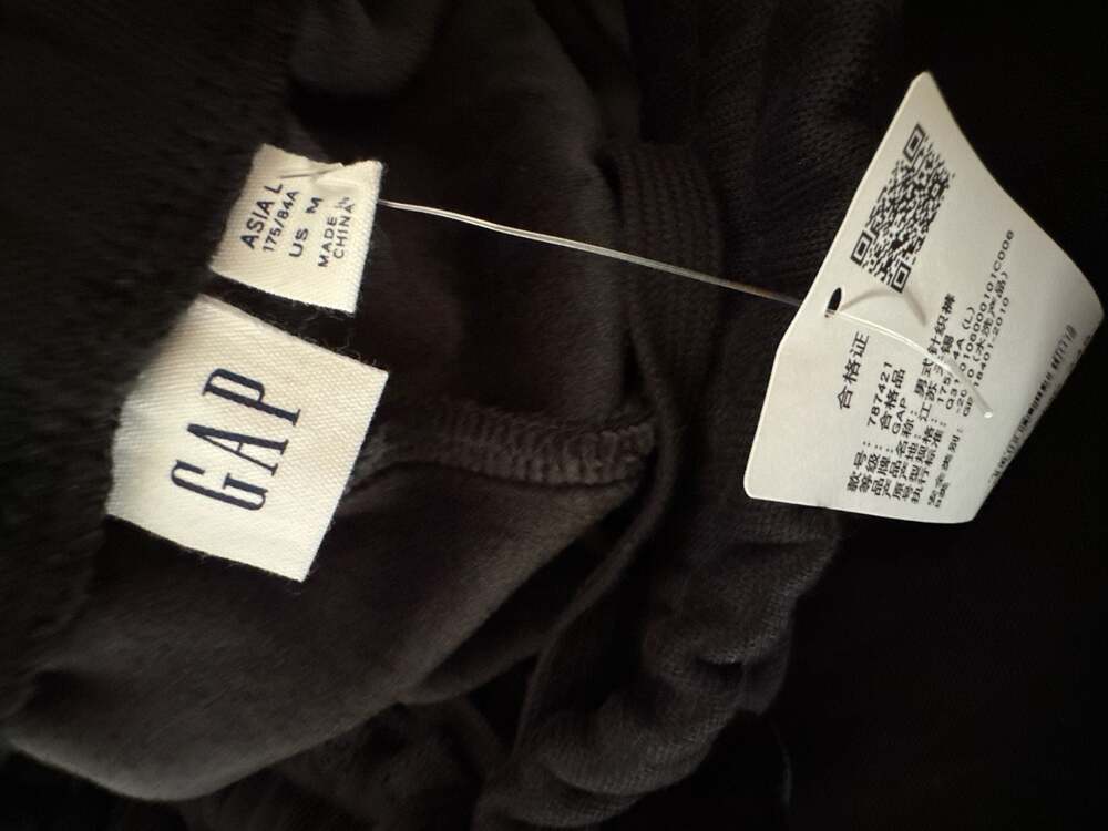 Gap Men's Fleece Joggers Black Size M - Picture 3 of 7